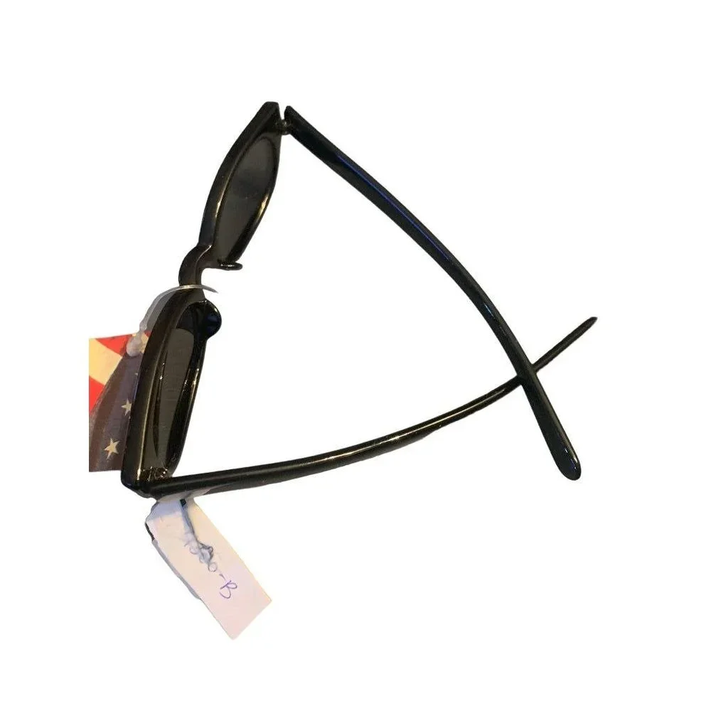 Glance Youth Sunglasses Black Oval Frame UV400 Protection 4300-B New